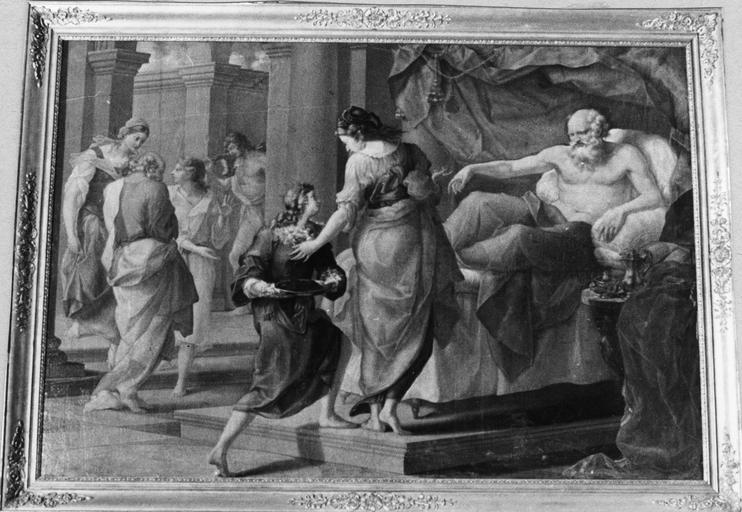Tableau : Jacob surprend la bénédiction d'Isaac en l'absence d'Esaü, huile sur toile - © Ministère de la Culture (France), Médiathèque du patrimoine et de la photographie (objets mobiliers), tous droits réservés