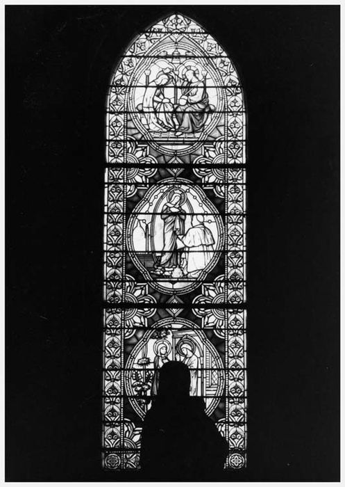 verrière : Scènes de la vie de la Vierge