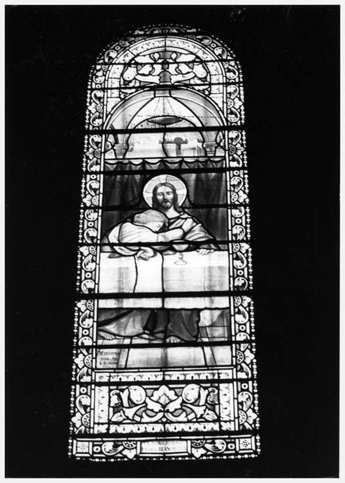 verrière : Saint Jean et le Christ