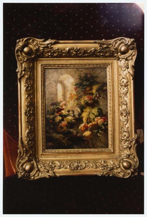 tableau : Nature morte au gibier et aux fleurs