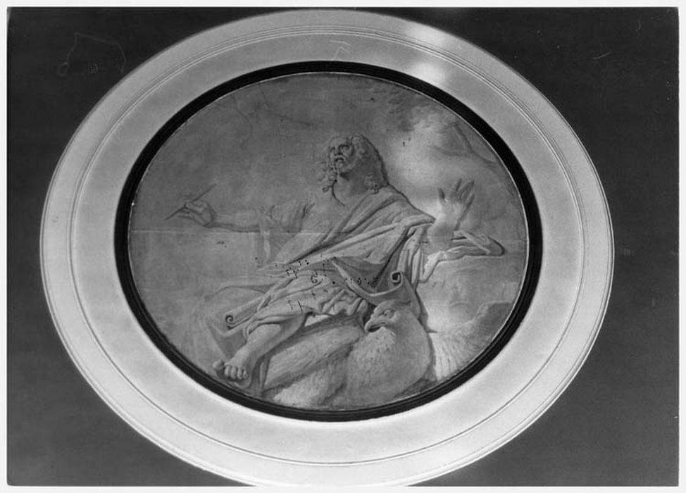 tableau (grisaille) : Saint Jean