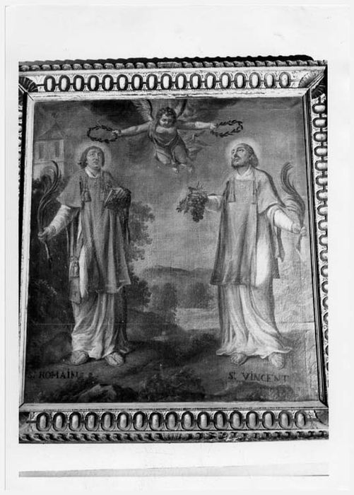 tableau : Saint Romain et saint Vincent