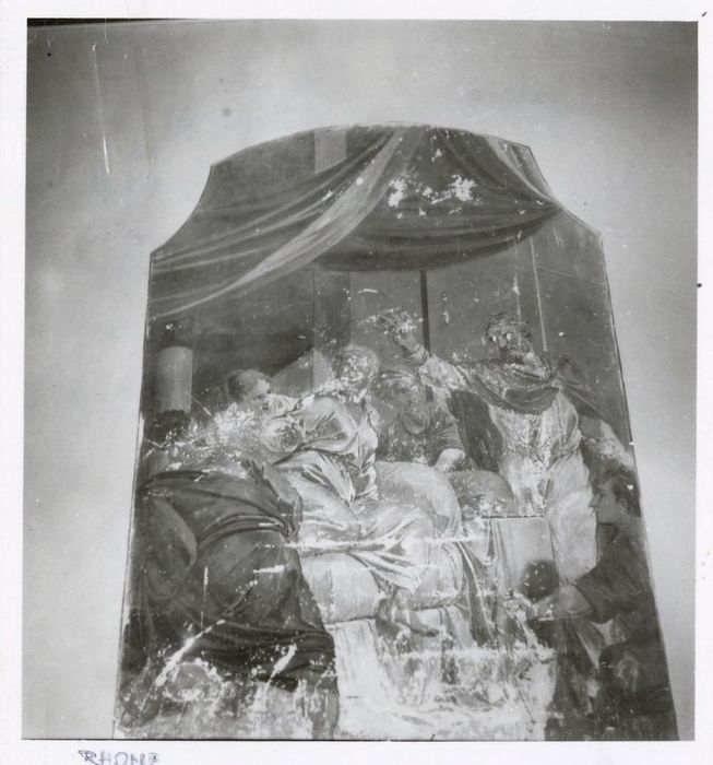 peinture monumentale de l’histoire d’Esther : Festin au banquet d’Esther 