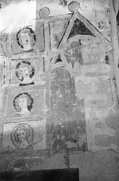 Peinture murale, absidiole du transept nord : les élus