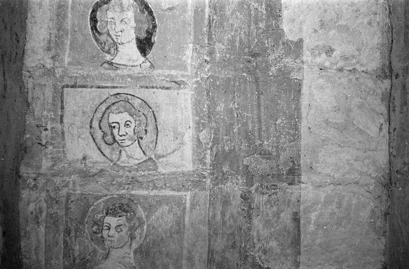 Peinture murale, absidiole du transept nord : les élus