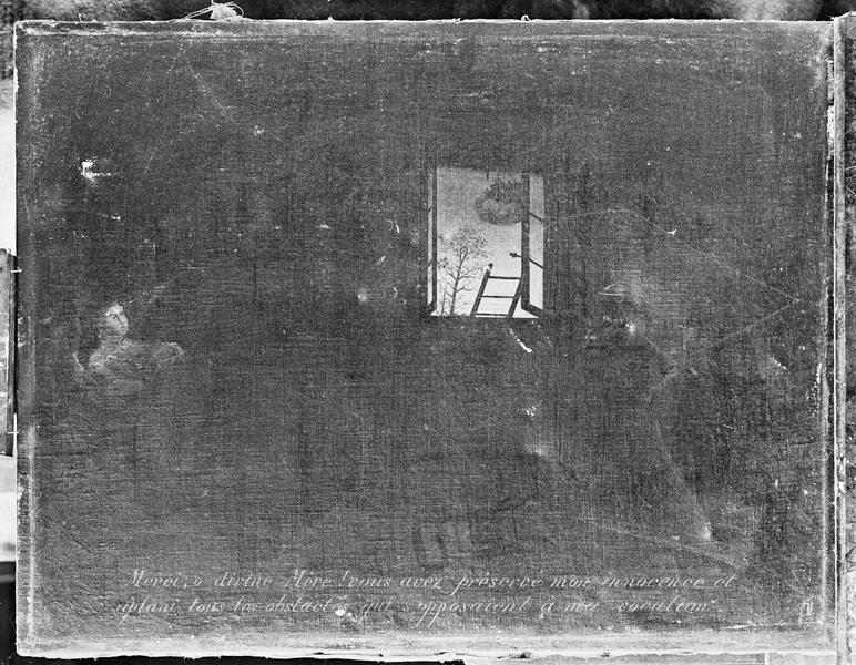 Tableau, ex-voto : Voeu de la jeune fille préservée