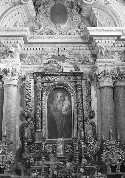 Retable, tableau : Notre-Dame-du-Mont-Carmel, tabernacle, gradins d'autel - © Ministère de la Culture (France), Médiathèque du patrimoine et de la photographie, diffusion GrandPalaisRmn Photo