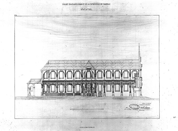 Plan de l'état de coupe longitudinale