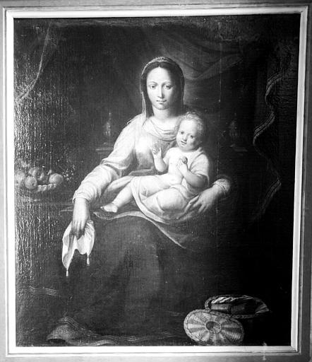 La Vierge à l'Enfant, peinture sur toile