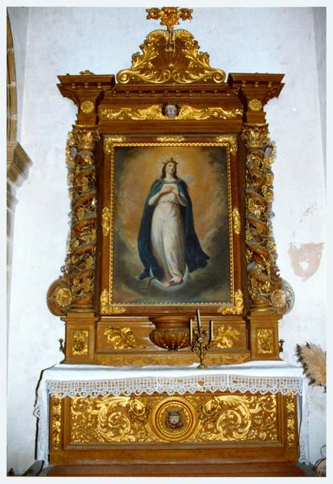 autel, retable, tableau d'autel : Immaculée Conception (autel secondaire)