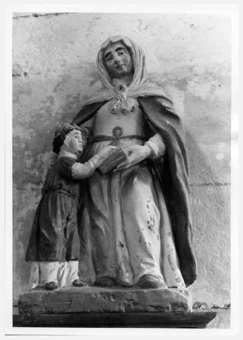 groupe sculpté : Education de la Vierge