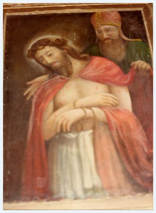 tableau : le Christ et Caïphe