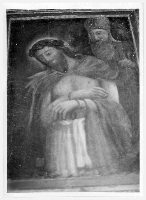 tableau : le Christ et Caïphe