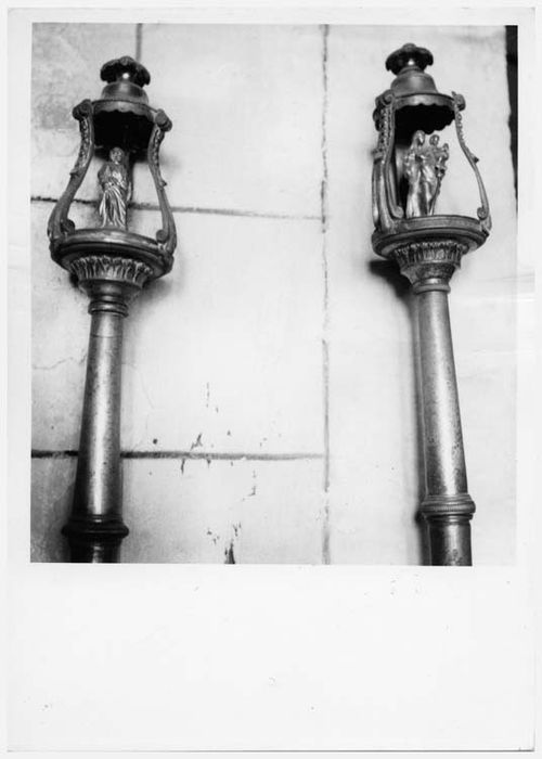 2 bâtons de procession (bâtons de massier)