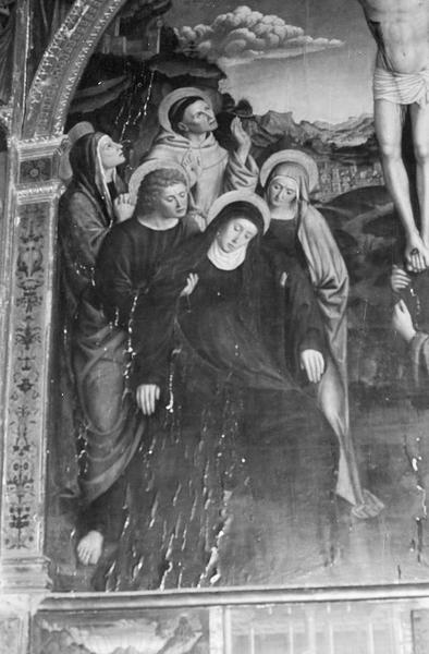 Tableau : la Crucifixion, groupe des saintes femmes