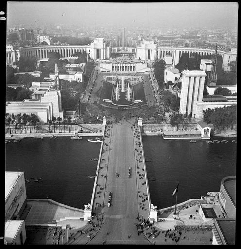 Le Trocadéro vu de la Tour Eiffel