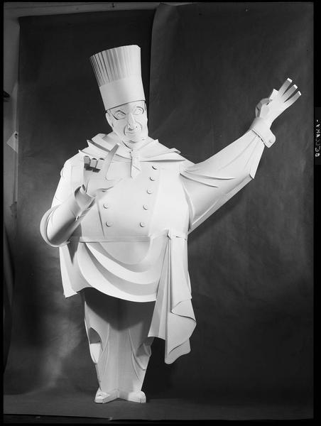 Chef cuisinier en carton