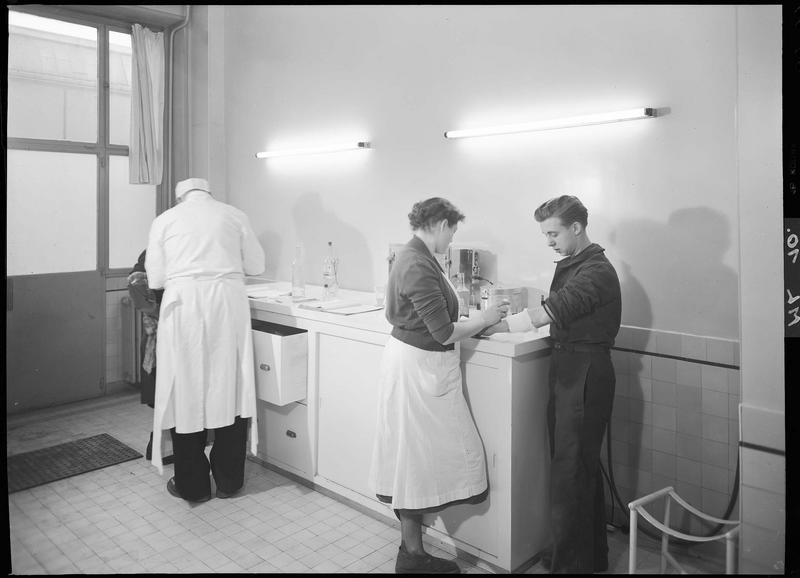 Service social : salle de consultation médicale