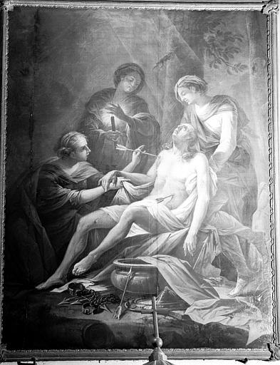 Saint Sébastien pleuré par les Saintes femmes, peinture sur toile