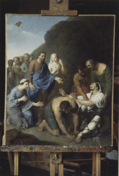 tableau : Jésus et le paralytique, vue générale