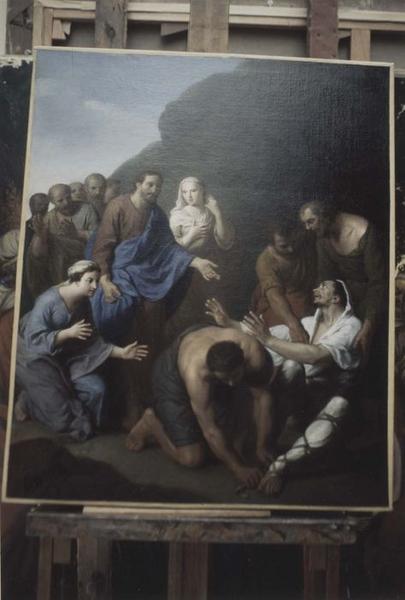 tableau : Jésus et le paralytique, vue générale