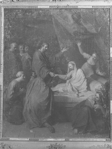 tableau : Jésus ressuscitant la fille de Jaïm, vue générale