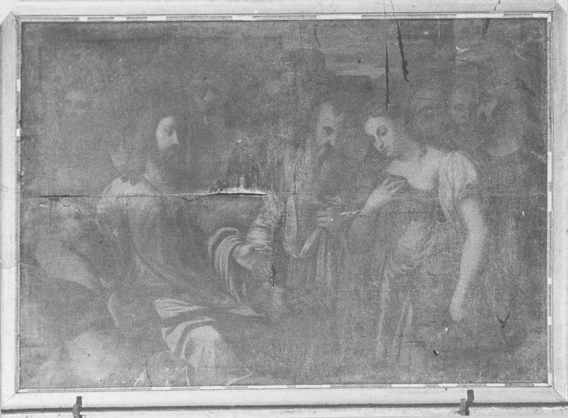 tableau : le Christ et la femme adultère (le), vue générale