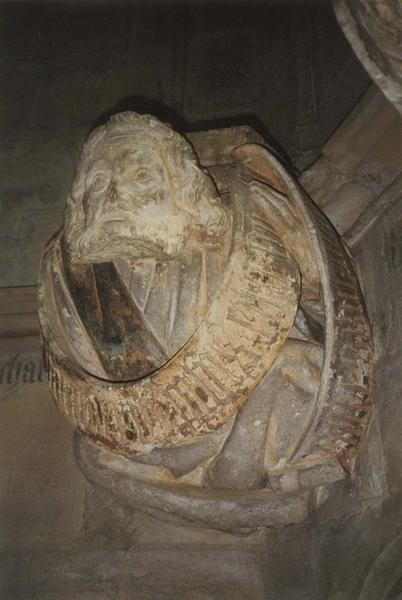 chapelle Saint-Jean-de-Bourbon, détail d'une console