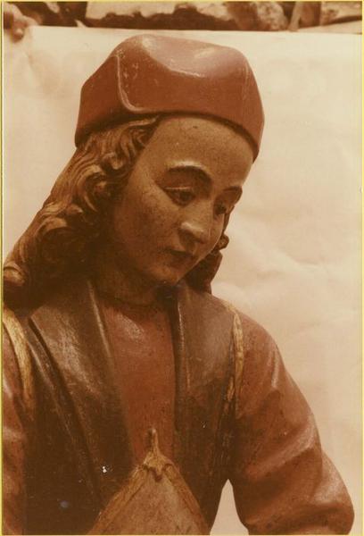 statue : saint Crépin, détail - © Ministère de la Culture (France), Médiathèque du patrimoine et de la photographie (objets mobiliers), tous droits réservés