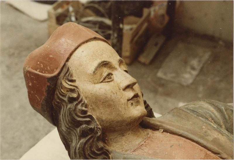 statue : saint Crépin, détail - © Ministère de la Culture (France), Médiathèque du patrimoine et de la photographie (objets mobiliers), tous droits réservés