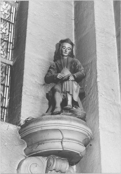 statue : saint Crépin, détail