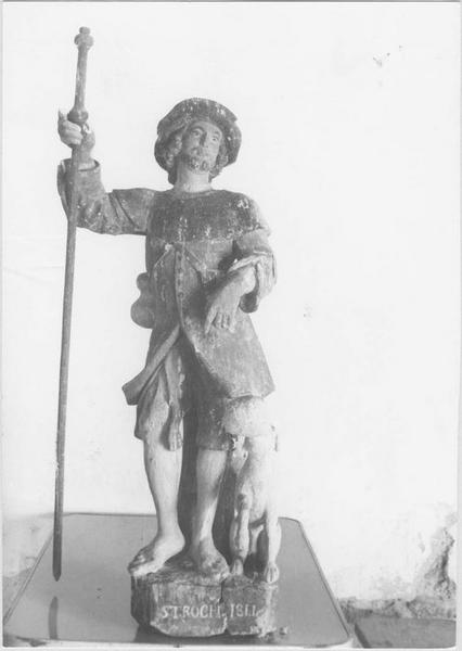 statue : saint Roch, vue générale