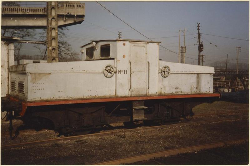 locomotive électrique, type B, à accumulateurs, à voie normale, OBO n° 11, vue générale