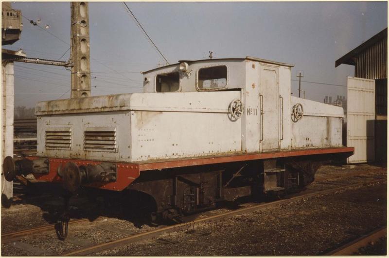 locomotive électrique, type B, à accumulateurs, à voie normale, OBO n° 11, vue générale