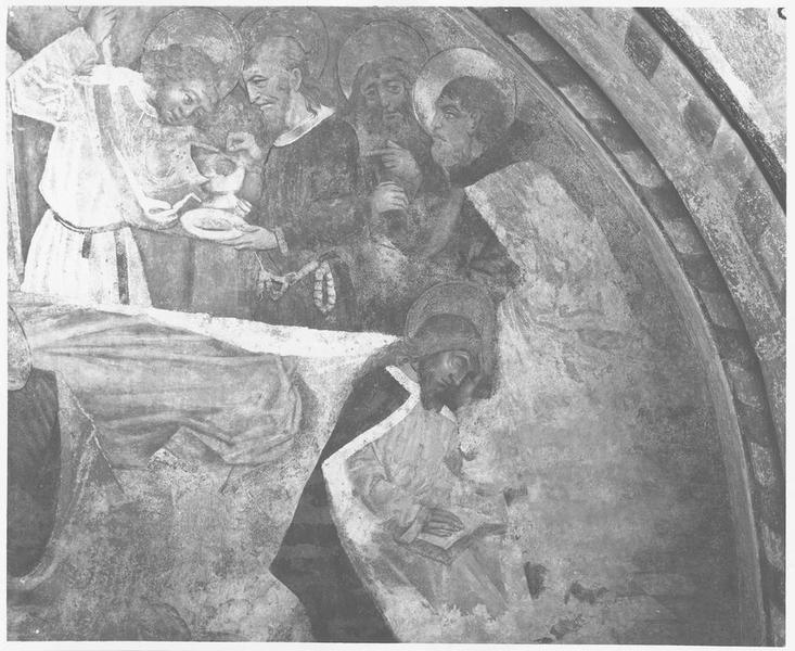 peinture monumentale : dormition de la Vierge, détail