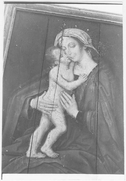 tableau : la Vierge à l'Enfant Jésus, vue générale - © Ministère de la Culture (France), Médiathèque du patrimoine et de la photographie (objets mobiliers), tous droits réservés