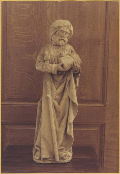 statue : saint Jacques, vue générale