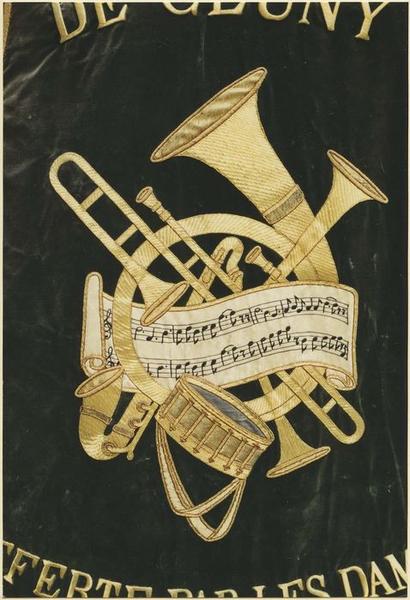 bannière de procession dite la Lyre de Cluny, détail - © Ministère de la Culture (France), Médiathèque du patrimoine et de la photographie (objets mobiliers), tous droits réservés