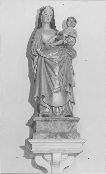 statue : Vierge à l'Enfant, vue générale