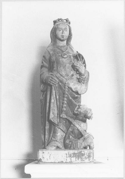 statue : Sainte Catherine d'Alexandrie, vue générale