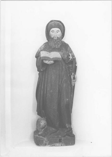 statue : Saint Antoine ermite, vue générale