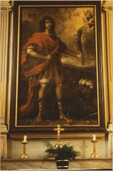 tableau : saint Julien de Brioude sous les traits de Bussy-Rabutin, vue générale