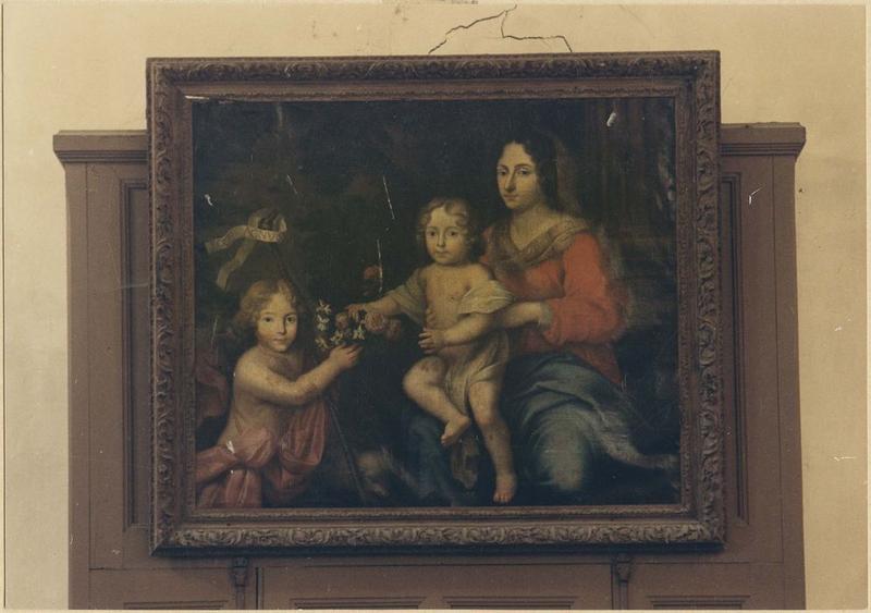 tableau, cadre : la Vierge à l'Enfant avec saint Jean-Baptiste, vue générale