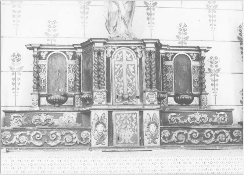 tabernacle, gradins d'autel, vue générale