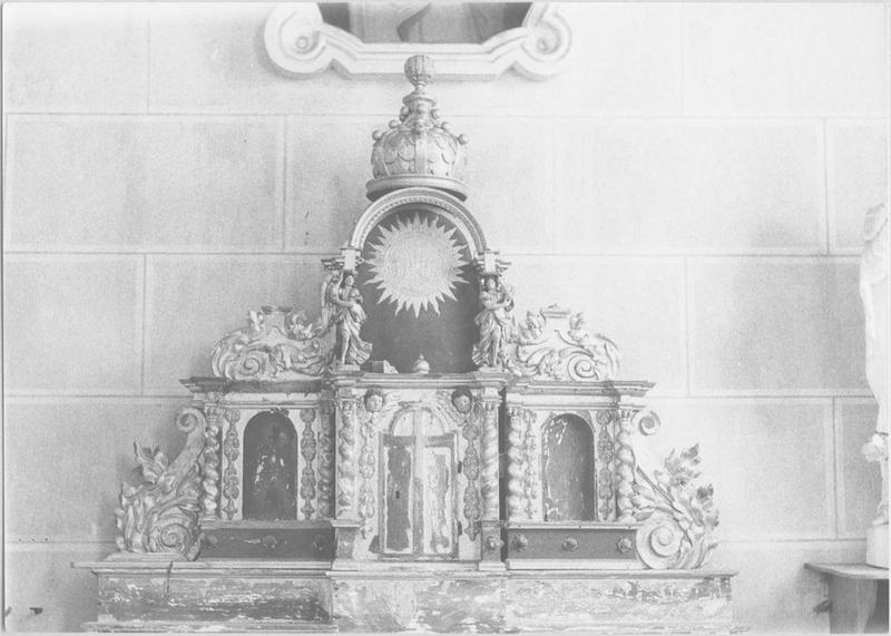 tabernacle, contre-table et exposition, vue générale