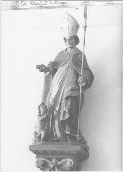 groupe sculpté : saint Claude et l'Enfant, vue générale