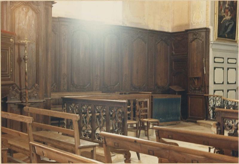 clôture de choeur (grille de communion), vue partielle