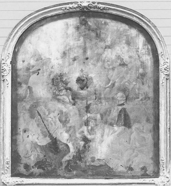 tableau : la Vision de saint François de Sales et le père éternel, vue générale