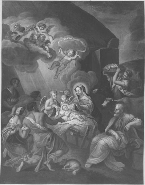 tableau : Adoration des bergers (l'), vue générale