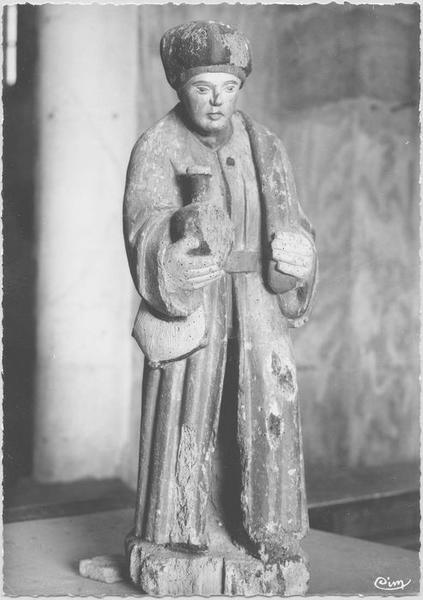 statue : saint Cosme, vue générale